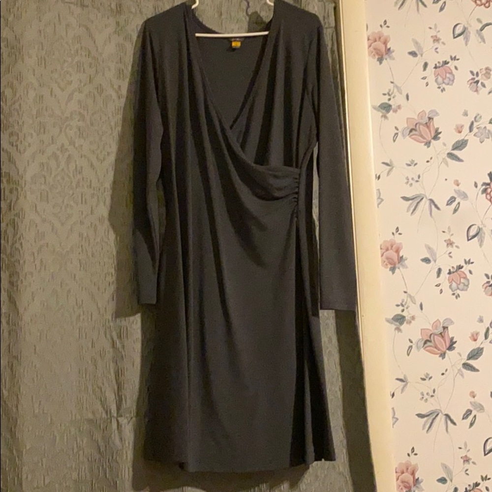 Eddie Bauer faux wrap dress